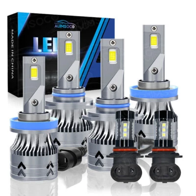 For Ford Lobo 2015-2018 2019 10000K LED Headlight Foglight Bulbs Combo KIT White - Image 1 of 4