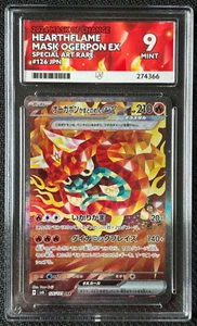 Hearthflame Mask Ogerpon ex 126/101 SAR JPN SV6 Mask of Change - ACE Grading 9 - Picture 1 of 2