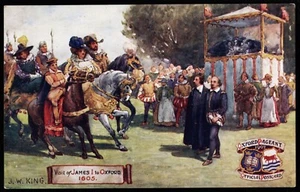 Oxford Pageant Visit Of James I To Oxford 1605 Tuck Postcard - Picture 1 of 2