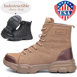 Botas de trabajo para hombre Zapatos de seguridad Puntera de acero Tenis indestructibles Ligeros - Imagen 1 de 15