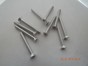 ALUMINUM FLAT HEAD PHILLIPS MACHINE SCREWS 1/4-20 x 2" 10 PCS. NEW - Picture 1 of 1