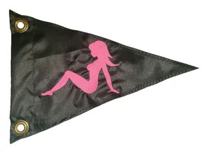 Custom Triangle Trucker Girl Safety Flag ATV UTV Jeep recumbent trike golf cart - Picture 1 of 10