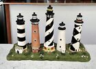 Lighthouse Figurines 5 in 1 ~ Bodie, Currituck, Hatteras, Ocracoke, Cape Lookout