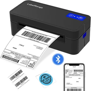 Bluetooth Thermal Label Printer for Mac, Windows, Phone, Tablet, Wireless 4X6 Sh - Picture 1 of 12