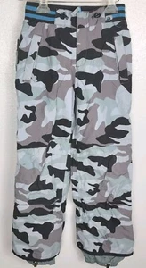 MINI BODEN Lined Hunting Snow Ski Blue Ice Camouflage Pants Sz 11 12 Y Youth - Picture 1 of 10