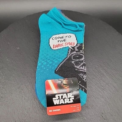 Star Wars 5 pares de calcetines No Show para mujer Vader Yoda R2D2 Stormtrooper 9-11 Foto 1 de 4