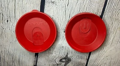 Tervis Vaso Tapa de Viaje 24 OZ Rojo Repuesto Superior Bebidas Frías y Calientes Lote de 2 Foto 1 de 3