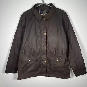 Chaqueta Abrigo Jack Murphy Marrón Cremallera Completa Cera Para Mujer Reino Unido 14 Montar Damas Día Encerado - Imagen 1 de 17