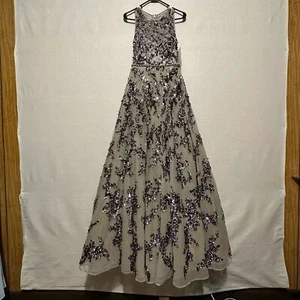 Neues Mac Duggal anthrazitfarbenes Perlenkleid - Größe 2 - Bild 1 von 6