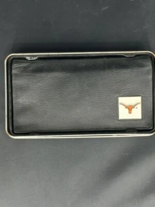 NCAA Texas Longhorns schwarze lange Geldbörse mit Zinn Logo - Bild 1 von 2