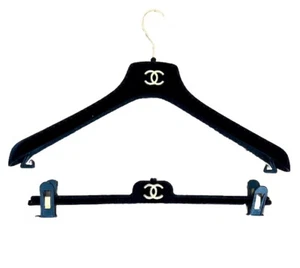 CC Chanel Gold Suit Display Hanger Set Velvet Coat Dress Pants - Picture 1 of 1
