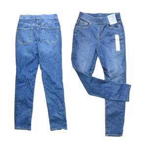 Cat & Jack Blue Denim NEW Stretch Girl Leggings Pullover KIDS Jegging Pants - Picture 1 of 2