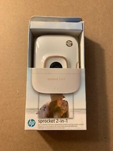 HP Sprocket 2-in-1 Smartphone Printer & Instant Camera - White BRAND NEW SEALED