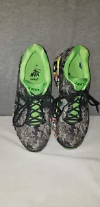 Asics Mens Gel-Nimbus 18 Running Shoes Poseidon/Blue/Yellow - RARE T6K4N Sz 10 - Picture 1 of 12