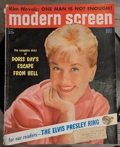 VINTAGE Modern Screen Mag. April 1957 (Doris Day/Kim Novak/Paul Newman) FreeShip - Bild 1 von 2
