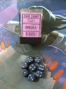 Chessex CHX 25907 - Set of 36 12mm D6 - Speckled Cobalt - Picture 1 of 1