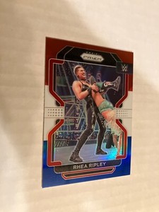 Rhea ripley 2022 panini prizm red white blue refractor WRESTLING CARDS SEE SCAN