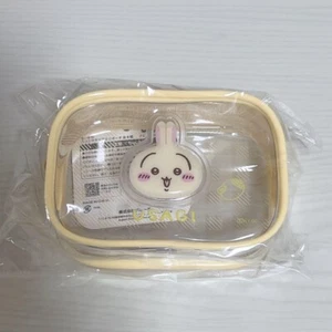 Chiikawa Plump Clear Mini Pouch Size: H7cm x W10cm x D3cm Prize Usagi Rabbit JP - Picture 1 of 2