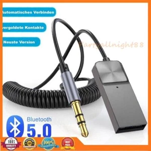 Auto Wireless Bluetooth 5.0 Empfänger 3.5mm Aux Adapter Freisprechanlage - Bild 1 von 13