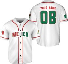 Personalized Mexico Baseball Jersey, Mexican Baseball Jersey for Men Women, Mexi