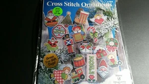 Design Works Cross Stitch Kit 18 Ornaments Various Designs #1123 - Picture 1 of 3
