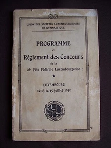Programme et règlement des concours de la 28e fête fédérale Luxembourgeoise - Imagen 1 de 1