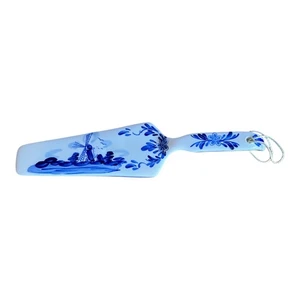 Vintage Delft Holland blau Windmühle Milchkännchen & Tortenheber handbemalt 5 x 22 cm - Bild 1 von 7