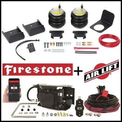 Kit compresor EZ bolsas de resorte de aire trasero Firestone y elevación de aire 19-25 Silverado 1500 Foto 1 de 4