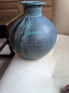 Studio Pottery Vase Signed. French? - Picture 1 of 11