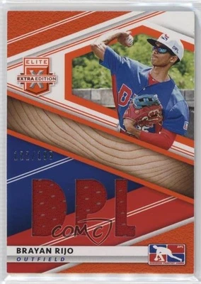 2020 Panini Elite Extra Edition DPL Material Orange /199 Brayan Rijo #DPM-BR - Image 1 of 2