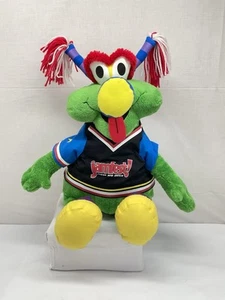 Vtg Jammy Jamfest Cheer & Dance Plush Green Monster Mascot Toy 22" - Picture 1 of 6