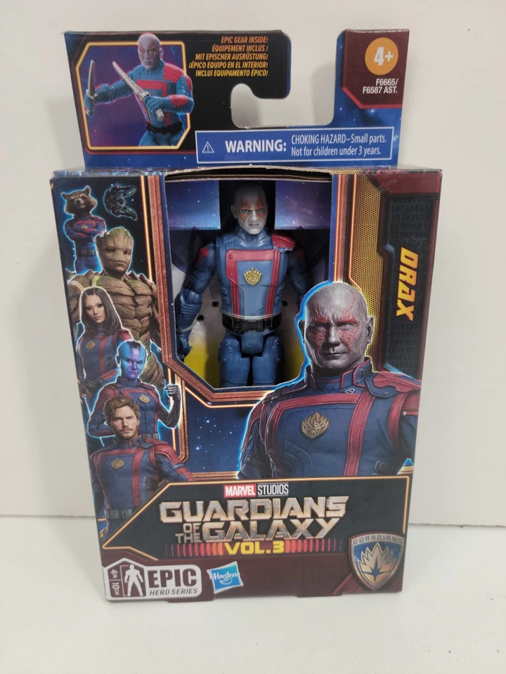 Marvel Guardianes de la Galaxia Vol 3 Epic Hero Series 1 Drax Classic 4” 2023 f Foto 1 de 4