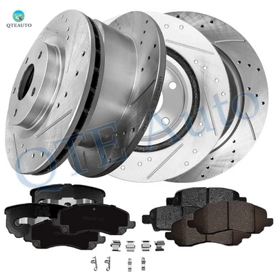 12P Delanteros 294-Traseros 262 Rotores de freno perforados-P Pastilla de freno para Chrysler 200 2011 2012 Foto 1 de 4