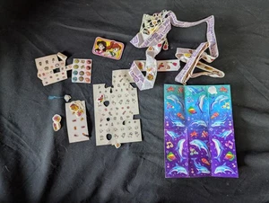 Vtg 90s Lisa Frank Rollouts Stickers Lot Dolphins Puppies Sailor Moon - Picture 1 of 10