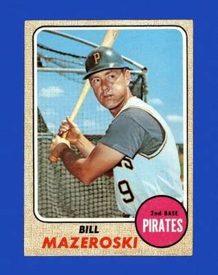 1968 Topps Set-Break #390 Bill Mazeroski en muy buen estado-en muy buen estado *GMCARDS* Foto 1 de 2