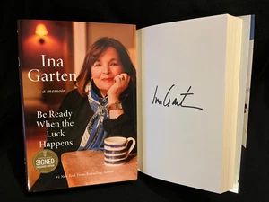 Ina Garten signed A Memoir Be Ready When the Luck Happens 1st printing HC book - Picture 1 of 1