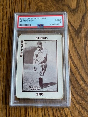 1913 TOM BARKER GAME VEAN GREGG CLEVELAND INDIANS RARE - Image 1 of 2