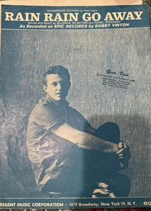 Bobby Vinton Rain Rain Go Away sheet music Accordion Version - Picture 1 of 4