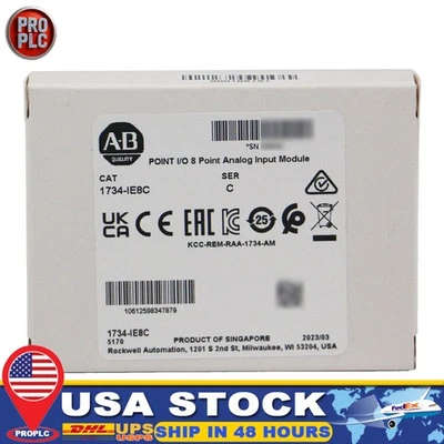 NEW- 1Pc Allen-Bradley  1734-IE8C POINT I/O 8 Point Analog Input Module 1734IE8C - Image 1 of 4