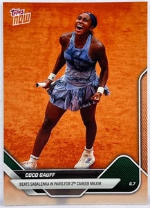Coco Gauff Topps Now 2nd Career Major French Open TNCG1 - Picture 1 of 2