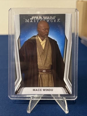 MACE WINDU 2021 Topps Star Wars Masterwork BLUE #54 - Image 1 of 2