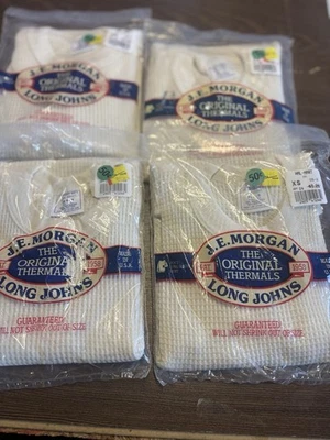NEW Vintage JE Morgan Thermal Shirt Long Johns Boys Size XS 4-5 Lot Of 4 - Image 1 of 4