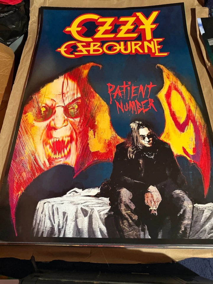 OZZY OSBOURNE 24x36 POSTER PATIENT NUMBER CLASSIC ROCK BLACK SABBATH LEGEND RIP! - Image 1 of 1