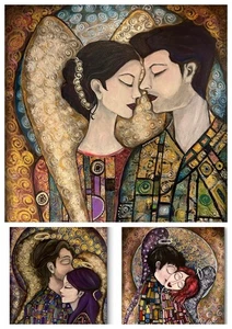 Reispapier für Decoupage Scrapbook Basteln Engel Bild Malen 2026 - Bild 1 von 2