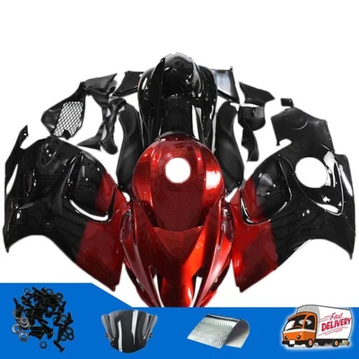 Carenado de plástico rojo con inyección CV apto para Hayabusa GSXR1300 a070 2008-2020 Foto 1 de 4