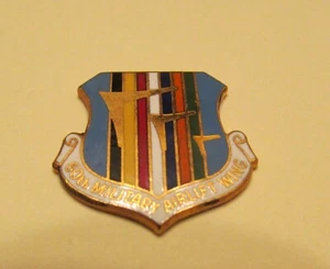 Vintage 1960's USAF 60th Military Airlift Wing LIGHTER EMBLEM Crest Craft- RARE! - Picture 1 of 7