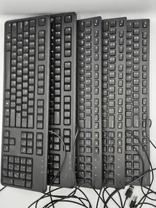 Dell Computer Key Board Lot Quantity of 5 - Picture 1 of 5
