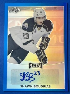 2016-17 Leaf Metal Blue Prismatic Auto Shawn Boudrias 24/35 BA-SB1 Wild - Picture 1 of 3