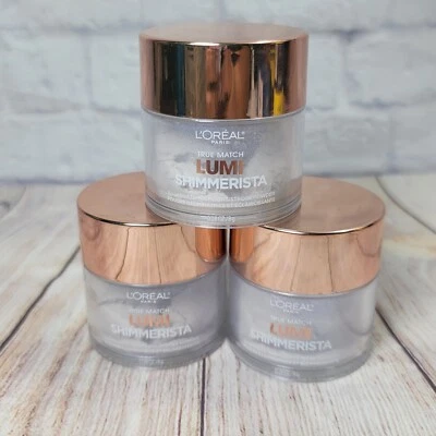 Face Powder Highlighting 3x L'Oreal Lumi Shimmerista 505 Moonlight Soft - Image 1 of 2