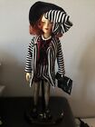 Effanbee Doll Brenda Starr Reporter 1998  Stand hat purse Red Black White Outfit